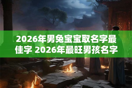 2026年男兔宝宝取名字最佳字 2026年最旺男孩名字