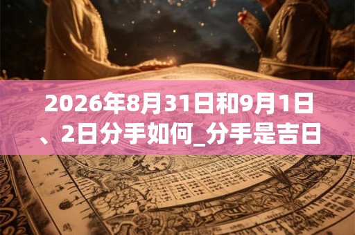 2026年8月31日和9月1日、2日分手如何_分手是吉日吗