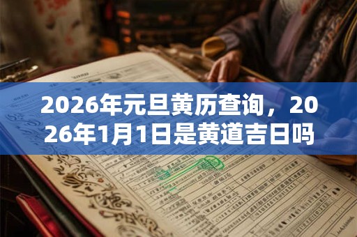 2026年元旦黄历查询，2026年1月1日是黄道吉日吗