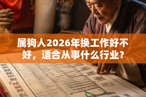 属狗人2026年换工作好不好，适合从事什么行业？