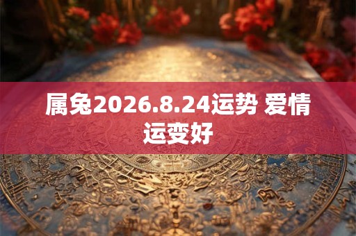 属兔2026.8.24运势 爱情运变好