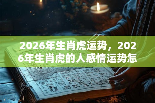 2026年生肖虎运势，2026年生肖虎的人感情运势怎样？