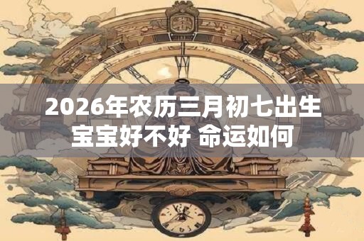 2026年农历三月初七出生宝宝好不好 命运如何