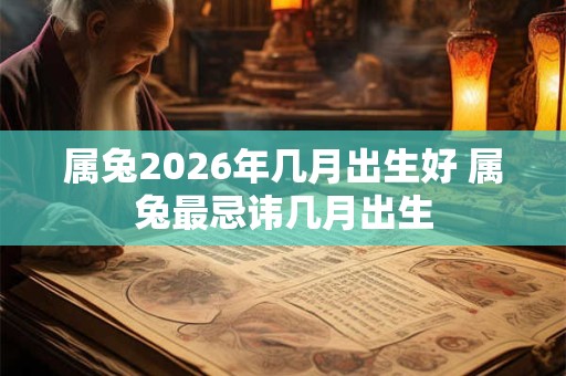 属兔2026年几月出生好 属兔最忌讳几月出生