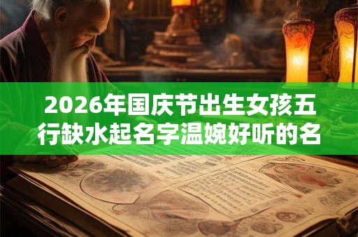 2026年国庆节出生女孩五行缺水起名字温婉好听的名字