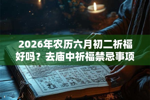 2026年农历六月初二祈福好吗？去庙中祈福禁忌事项？