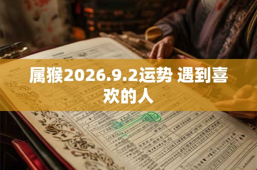 属猴2026.9.2运势 遇到喜欢的人