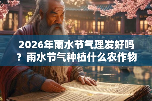 2026年雨水节气理发好吗？雨水节气种植什么农作物？