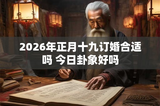 2026年正月十九订婚合适吗 今日卦象好吗
