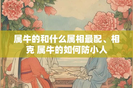 属牛的和什么属相最配、相克 属牛的如何防小人