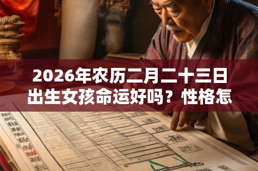 2026年农历二月二十三日出生女孩命运好吗？性格怎么样？