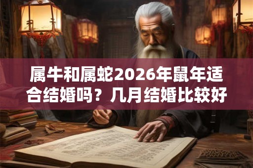 属牛和属蛇2026年鼠年适合结婚吗？几月结婚比较好？