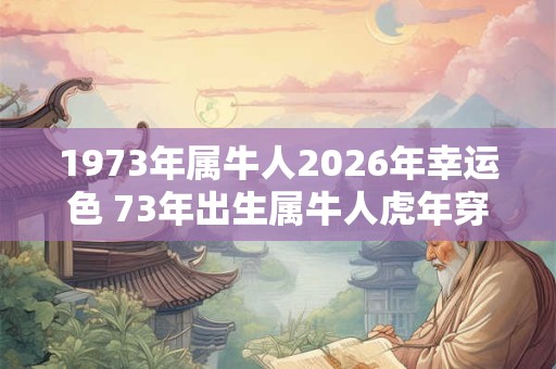 1973年属牛人2026年幸运色 73年出生属牛人虎年穿什么颜色衣服好