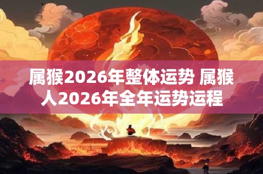 属猴2026年整体运势 属猴人2026年全年运势运程