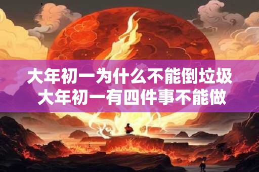 大年初一为什么不能倒垃圾 大年初一有四件事不能做