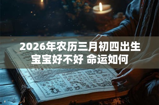 2026年农历三月初四出生宝宝好不好 命运如何
