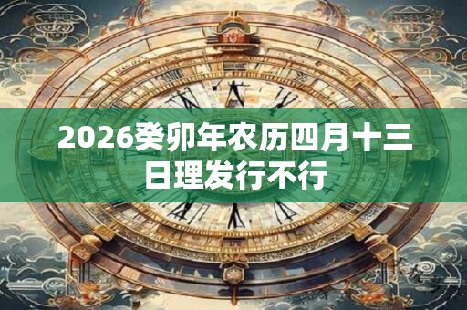 2026癸卯年农历四月十三日理发行不行