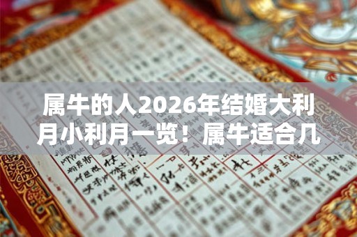属牛的人2026年结婚大利月小利月一览！属牛适合几月结婚