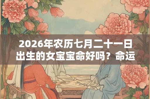 2026年农历七月二十一日出生的女宝宝命好吗？命运分析
