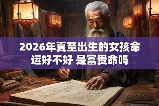 2026年夏至出生的女孩命运好不好 是富贵命吗