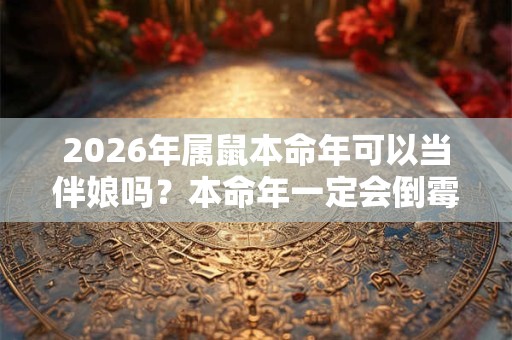 2026年属鼠本命年可以当伴娘吗？本命年一定会倒霉吗？