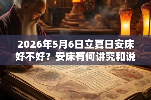 2026年5月6日立夏日安床好不好？安床有何讲究和说法？