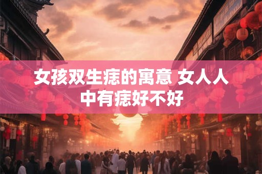 女孩双生痣的寓意 女人人中有痣好不好 女孩双生痣的寓意 女人人中有痣好不好