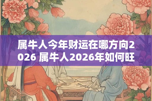 属牛人今年财运在哪方向2026 属牛人2026年如何旺财运