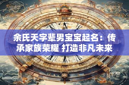 余氏天字辈男宝宝起名：传承家族荣耀 打造非凡未来