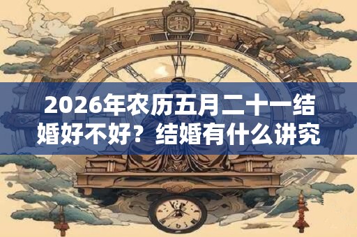 2026年农历五月二十一结婚好不好？结婚有什么讲究？