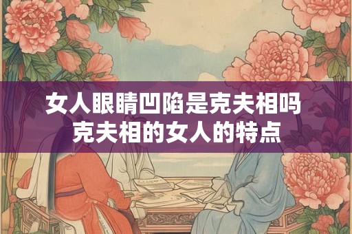 女人眼睛凹陷是克夫相吗 克夫相的女人的特点