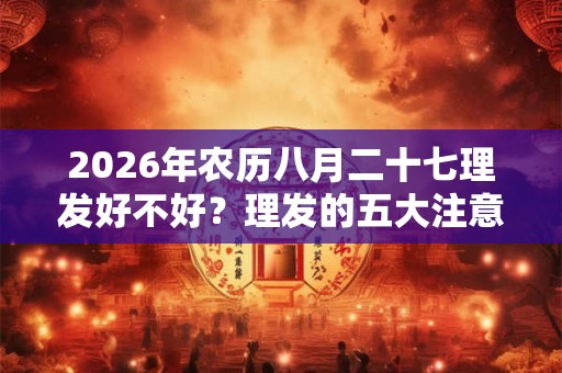 2026年农历八月二十七理发好不好？理发的五大注意事项