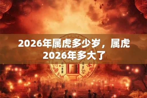2026年属虎多少岁，属虎2026年多大了