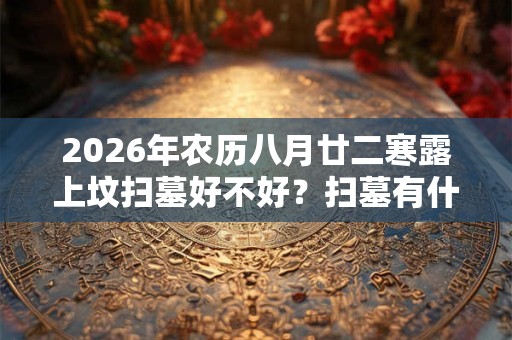 2026年农历八月廿二寒露上坟扫墓好不好？扫墓有什么禁忌？