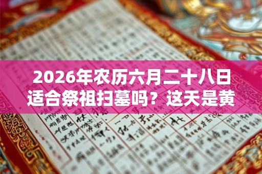 2026年农历六月二十八日适合祭祖扫墓吗？这天是黄道吉日吗？