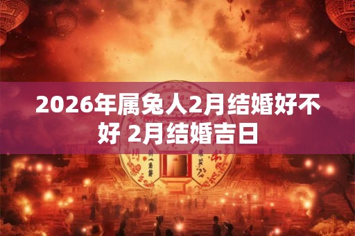 2026年属兔人2月结婚好不好 2月结婚吉日