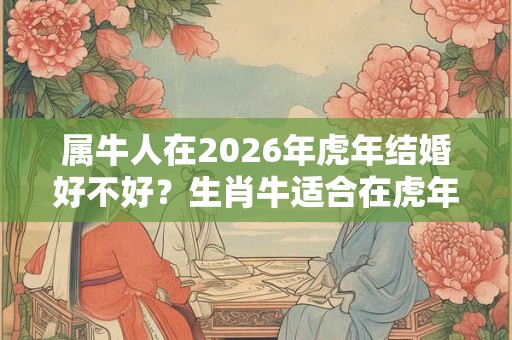 属牛人在2026年虎年结婚好不好？生肖牛适合在虎年结婚吗？