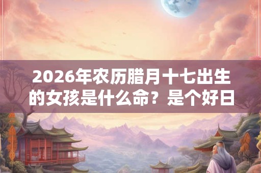 2026年农历腊月十七出生的女孩是什么命？是个好日子吗？