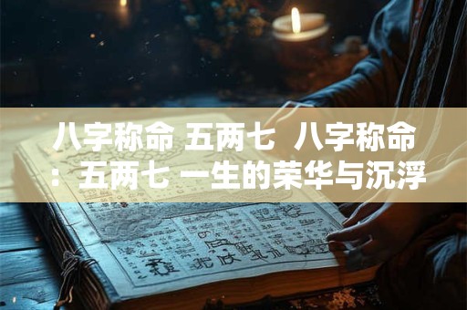 八字称命 五两七  八字称命：五两七 一生的荣华与沉浮