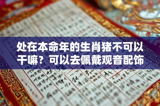 处在本命年的生肖猪不可以干嘛？可以去佩戴观音配饰吗？
