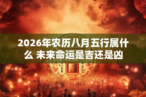 2026年农历八月五行属什么 未来命运是吉还是凶