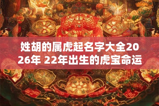姓胡的属虎起名字大全2026年 22年出生的虎宝命运