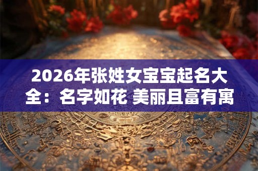 2026年张姓女宝宝起名大全：名字如花 美丽且富有寓意