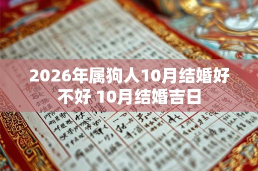 2026年属狗人10月结婚好不好 10月结婚吉日
