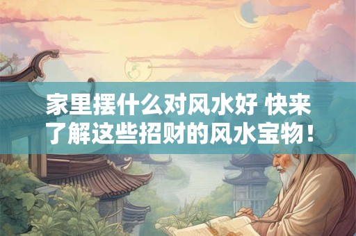 家里摆什么对风水好 快来了解这些招财的风水宝物！
