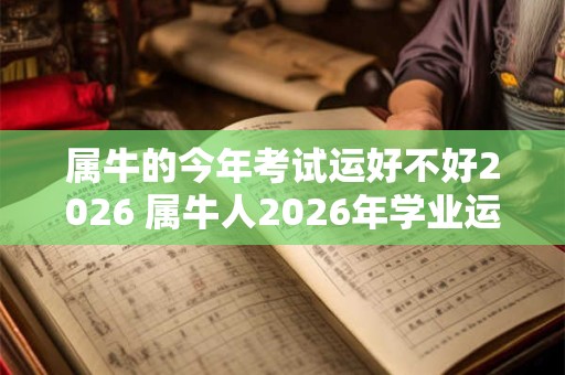 属牛的今年考试运好不好2026 属牛人2026年学业运势