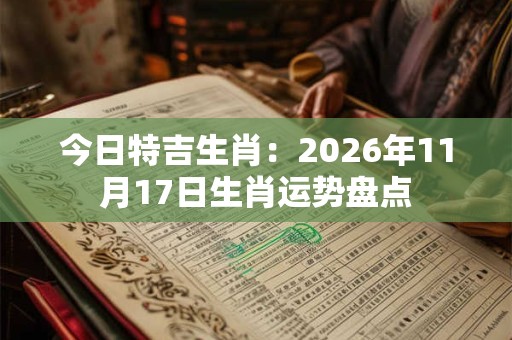 今日特吉生肖：2026年11月17日生肖运势盘点