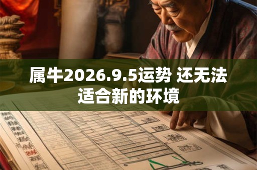 属牛2026.9.5运势 还无法适合新的环境