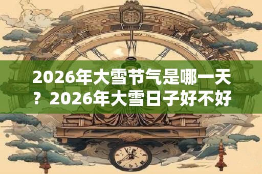 2026年大雪节气是哪一天？2026年大雪日子好不好？