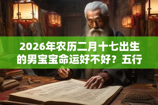 2026年农历二月十七出生的男宝宝命运好不好？五行缺什么